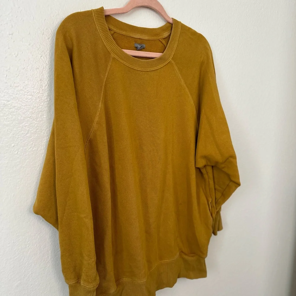 Aerie Mustard Yellow Crewneck Sweatshirt - Picture 3 of 11